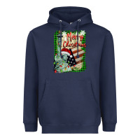 Navy merry christmas  statue of liberty Heavyweight Hoodie - BarkalooDesign