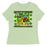Matcha a little dirt never hurt st patrick s bulldozer Ladies Tee - JahusDesignShop