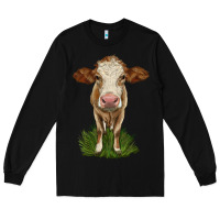 Black simmental heifer Long Sleeve Tee - LillyAllenDesigns