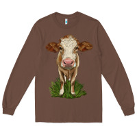 Chestnut simmental heifer Long Sleeve Tee - LillyAllenDesigns