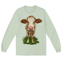 Matcha simmental heifer Long Sleeve Tee - LillyAllenDesigns