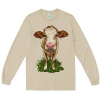 Mushroom simmental heifer Long Sleeve Tee - LillyAllenDesigns