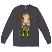 Smoke simmental heifer Long Sleeve Tee - LillyAllenDesigns