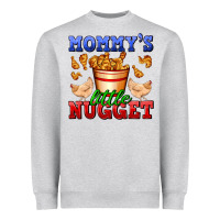 Heather Grey mommy's little nugget Heavyweight Sweatshirt - AdoDesignShop