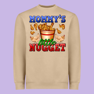 Mommy's Little Nugget Heavyweight Sweatshirt Designed By Adodesignshop