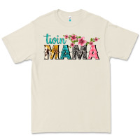 Bone twin mama with flowers Premium Tee - texasbilliewilder