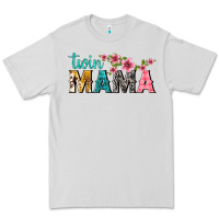 Dove Grey twin mama with flowers Premium Tee - texasbilliewilder