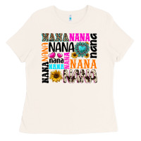 Bone nana gemstone sunflower Ladies Tee - texasbilliewilder