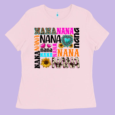Ladies Tee nana gemstone sunflower