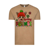 Vintage Coffee merry pawmas christmas yorkie Vintage Tee - Jasminsmagicworld