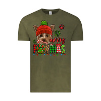 Vintage Olive merry pawmas christmas yorkie Vintage Tee - Jasminsmagicworld