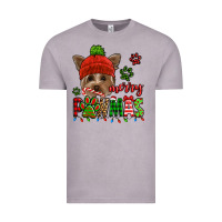 Vintage Zinc merry pawmas christmas yorkie Vintage Tee - Jasminsmagicworld