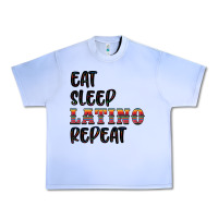 Grape Ice eat sleep latino repeat Urban Heavy Tee - BundleAndBundleShop