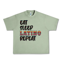 Eat Sleep Latino Repeat Urban Heavy Tee | Teevron
