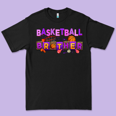 Basketball Brother Premium Tee Designed By Adodesignshop