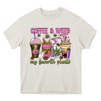 Coffee And Weed My Favorite Plants Heavy Core Tee | Teevron