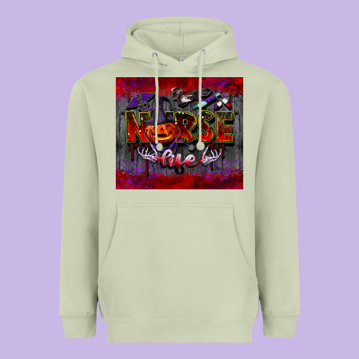 Nurse Life  Tumbler Heavyweight Hoodie Designed By Barkaloodesign