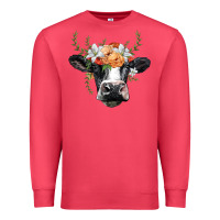 Cardinal holstein cow head Premium Sweatshirt - BarkalooDesign