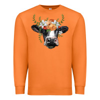 Carrot holstein cow head Premium Sweatshirt - BarkalooDesign