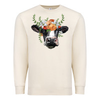 Sandshell holstein cow head Premium Sweatshirt - BarkalooDesign