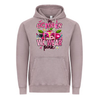 In October We Wear Pink Teachers Vintage Hoodie | Teevron