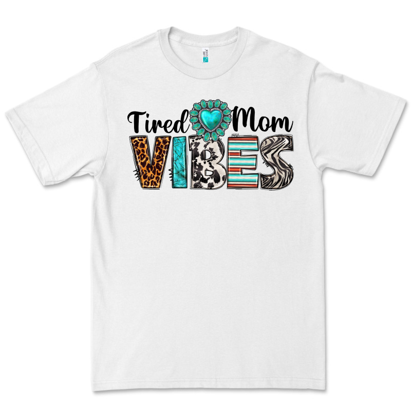 Tired Mom Vibes Premium Tee by texasbilliewilder | Teevron