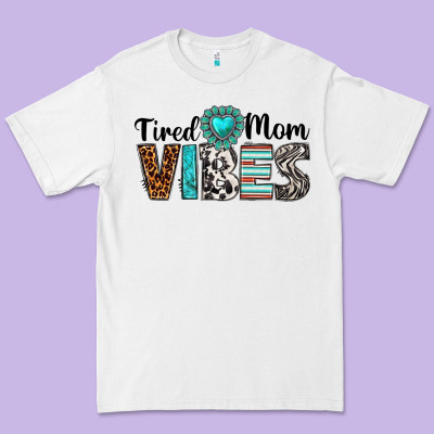 Tired Mom Vibes Premium Tee Designed By Texasbilliewilder