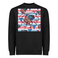 American Flag Bass Heavyweight Sweatshirt | Teevron