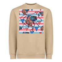 Mushroom american flag bass Heavyweight Sweatshirt - BundleAndBundleShop