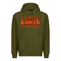 Army Green kidney cancer warrior Premium Hoodie - texasbilliewilder