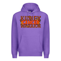 Purple kidney cancer warrior Premium Hoodie - texasbilliewilder