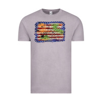Vintage Zinc American flag halloween background Vintage Tee - JahusDesignShop