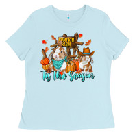 Baby Blue Tis The Season Ladies Tee - RanaPortraitStore