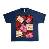 Navy love letters with roses  air Urban Heavy Tee - AdoDesignShop