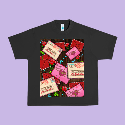 Love Letters With Roses  Air Urban Heavy Tee Designed By Adodesignshop
