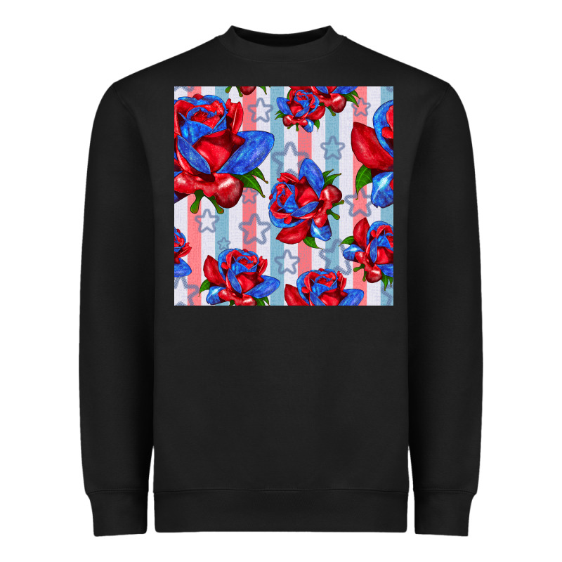 Patriotic Roses Heavyweight Sweatshirt by BundleAndBundleShop | Teevron