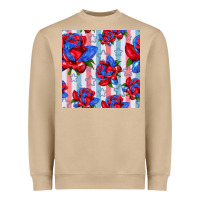 Mushroom patriotic roses Heavyweight Sweatshirt - BundleAndBundleShop