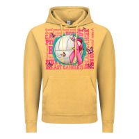 Vintage Mustard pink out breast cancer volleyballs Vintage Hoodie - AdoDesignShop