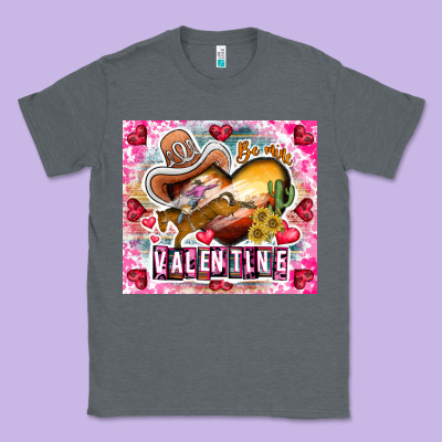 Be Mine Valentine Classic Tee Designed By Cowhidedigitalart