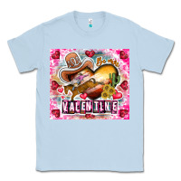 Dusty Blue Be Mine Valentine Classic Tee - CowhideDigitalArt
