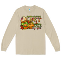 Mushroom Pumpkin spice everything nice Long Sleeve Tee - NancyCooperArtShop