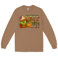 Toasted Coconut Pumpkin spice everything nice Long Sleeve Tee - NancyCooperArtShop