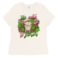 Bone Too cute to pinch charolais calf Ladies Tee - RanaPortraitStore