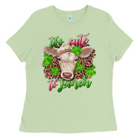 Matcha Too cute to pinch charolais calf Ladies Tee - RanaPortraitStore