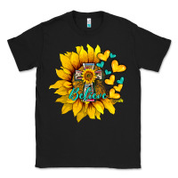 Black western sunflower  cross believe Classic Tee - BarkalooDesign