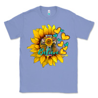 Colony Blue western sunflower  cross believe Classic Tee - BarkalooDesign