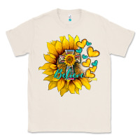 Natural western sunflower  cross believe Classic Tee - BarkalooDesign