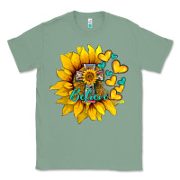 Sage western sunflower  cross believe Classic Tee - BarkalooDesign
