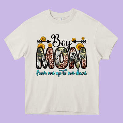 Boy Mom From Son Up To Son Down Heavy Core Tee Designed By Zillion Design Studio