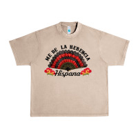 French Oak me de la herencia hispana hand fan Urban Heavy Tee - BundleAndBundleShop